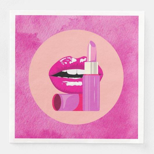 Lippen Serviette (Vorderseite)