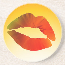 Lippen, Sexy Mouth Sandstone Drink Untersetzer