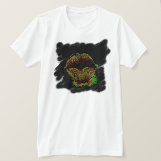 Lippen-Shirt T-Shirt (Design vorne)