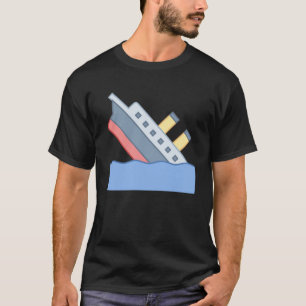 Lippen sinken Sinking Ship Titanic Iceberg T-Shirt