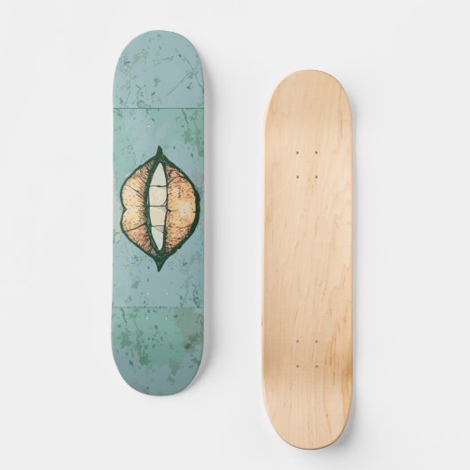 Lippen Skateboard (Vorderseite)