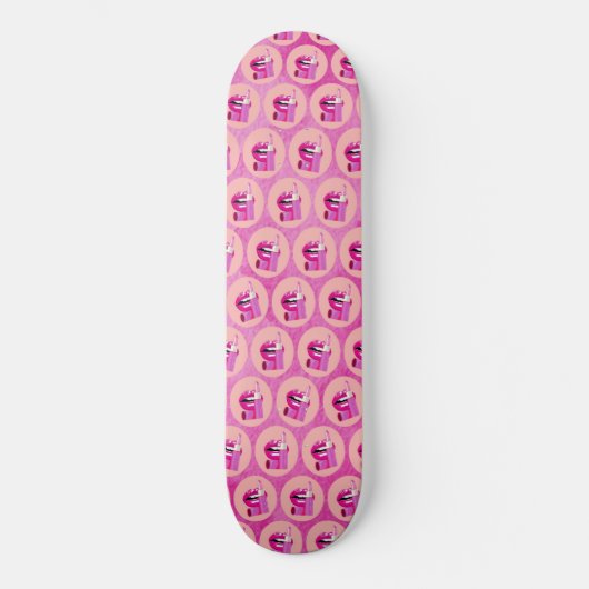 Lippen Skateboard (Vorderseite)