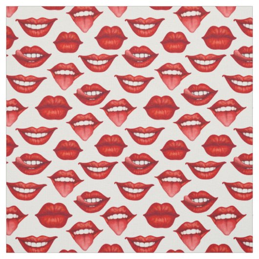 Lippen Stoff (Muster)