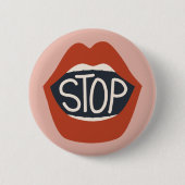 Lippen stoppen button (Vorderseite)