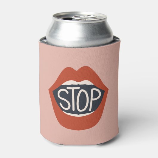 Lippen stoppen dosenkühler (Kanne Vorderseite)