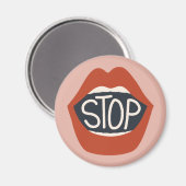 Lippen stoppen magnet (Vorderseite/Rückseite)