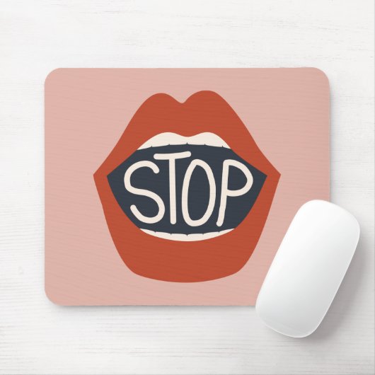 Lippen stoppen mousepad (Mit Mouse)