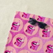 Lippen Strandtuch (Beispiel)