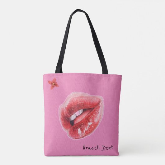 Lippen-Tasche Tasche (Rückseite)