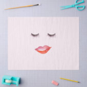 Lippen und Augenlider Seidenpapier (Basteln)