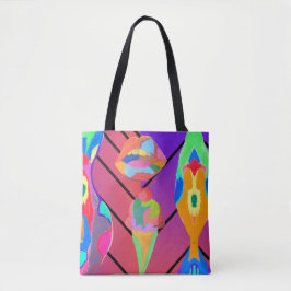 Lippen und Eis Tasche
