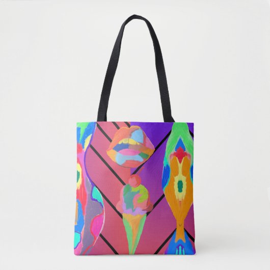 Lippen und Eis Tasche (Vorderseite)