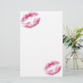 LIPPEN UND LIEBE BRIEFPAPIER (Stehend Vorderseite)