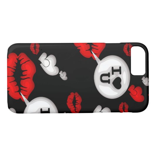 Lippen und Liebe Case-Mate iPhone Hülle (Rückseite (Horizontal))