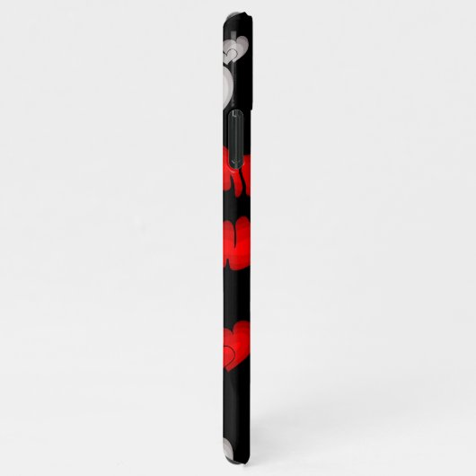 Lippen und Liebe iPhone Hülle (Rechte Seite)