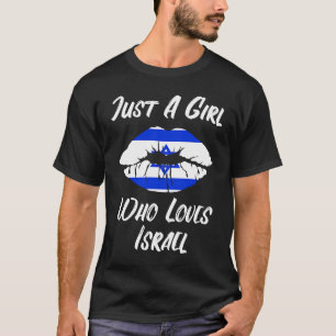 Lippen und Liebe Israel Flagge T-Shirt