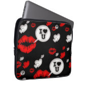 Lippen und Liebe Laptopschutzhülle (Vorne Rechts)