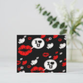 Lippen und Liebe Postkarte (Stehend Vorderseite)