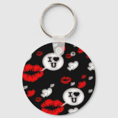 Lippen und Liebe Schlüsselanhänger (Vorderseite)
