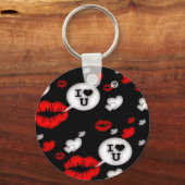 Lippen und Liebe Schlüsselanhänger (Vorderseite)