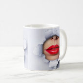 Lippen und Nasenoptik Kaffeetasse (VorderseiteRechts)
