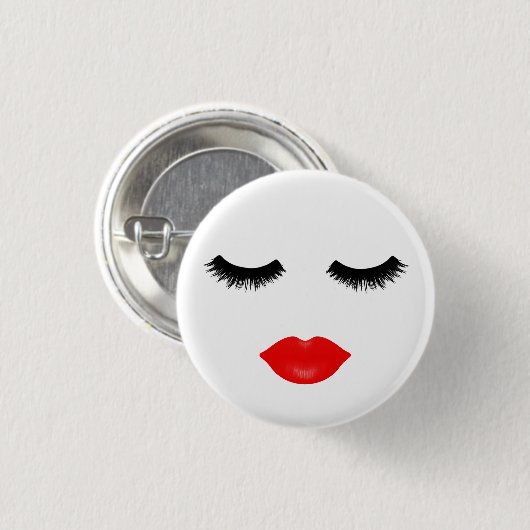 Lippen und Peitschen Button (Vorne & Hinten)