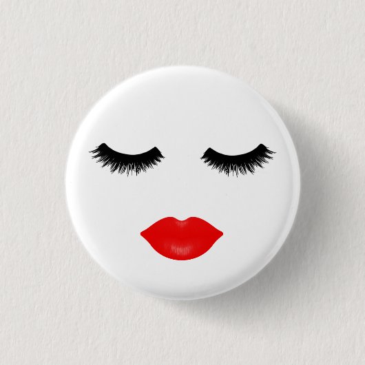 Lippen und Peitschen Button (Vorderseite)