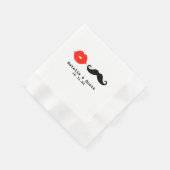 Lippen- und Schnurrbartservietten Serviette (Ecke)