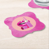 Lippen Untersetzer (angewinkelt)