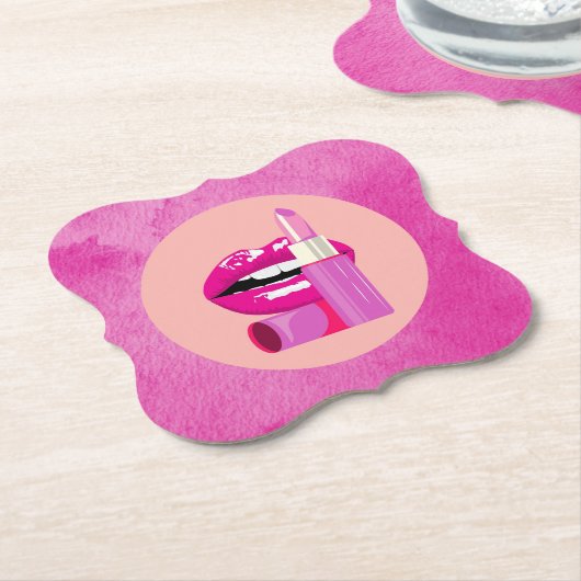 Lippen Untersetzer (angewinkelt)