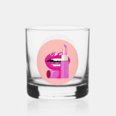 Lippen Whiskyglas (Rückseite)