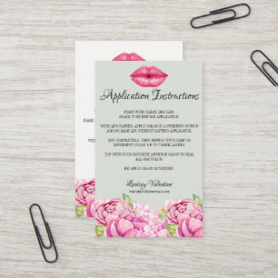 Lippen, wie man und Spitzen und Tricks zutrifft Visitenkarte