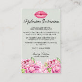 Lippen, wie man und Spitzen und Tricks zutrifft Visitenkarte (Vorderseite)