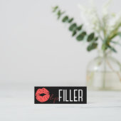 Lippenauffüllung, Visagist Mini Visitenkarte (Stehend Vorderseite)