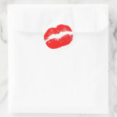 Lippenaufkleber Runder Aufkleber (Tasche)