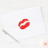 Lippenaufkleber Runder Aufkleber (Umschlag)