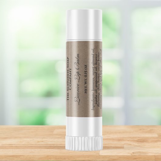 Lippenbalustafel für Kraft-Papier Quadratischer Aufkleber