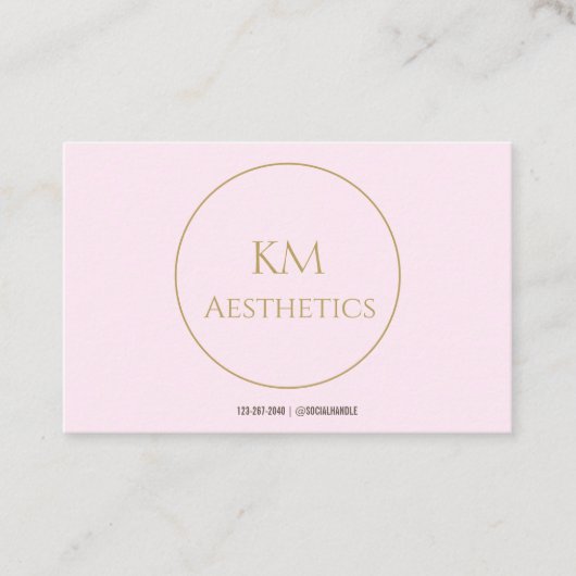 Lippenfüller Aftercare Instruction Business Card Visitenkarte (Vorderseite)