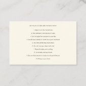 Lippenfüller Aftercare Instruction Business Card Visitenkarte (Rückseite)