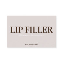 Lippenfüller Aftercare Instruction Business Card