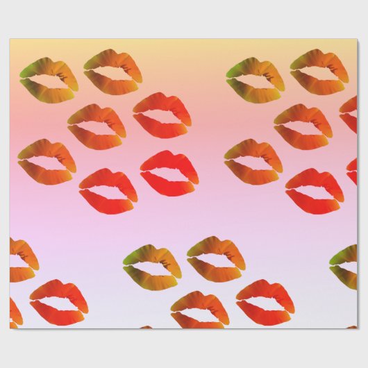 Lippenglattes Packpapier, 30 in x 6 ft Geschenkpapier (Flach)