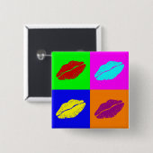 Lippenknopf Button (Vorne & Hinten)