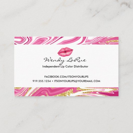 Lippenloyalitäts-Lochkarte - Treuekarte (Rückseite)