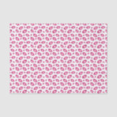 Lippenmuster Rosa & Weiß Seidenpapier (Vorderseite)