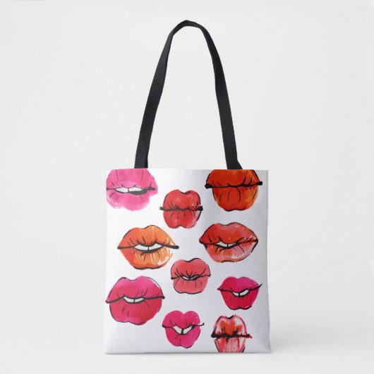 Lippenmuster Tasche (Vorderseite)