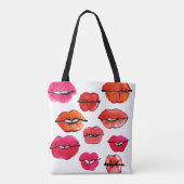 Lippenmuster Tasche (Rückseite)