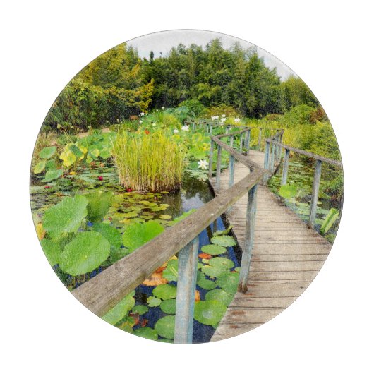 Lippenpflasterglas-Sprungbrett Schneidebrett (Vorderseite)