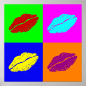 Lippenplakat Poster (Vorne)