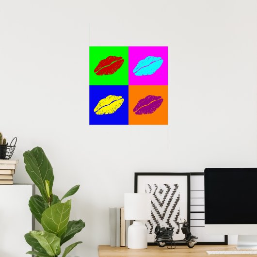 Lippenplakat Poster (Heimbüro)