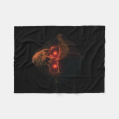 LIPPENSensenmann-KOPF BLANKET_3 Fleecedecke (Vorderseite (Horizontal))